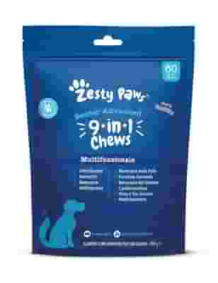 ZESTY PAWS SENIOR ADVANCED 9 IN 1 60 CHEWS TURKEY