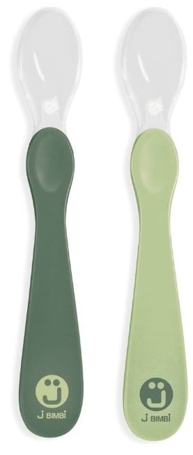 J BIMBI MY FIRST SPOON 2 CUCCHIAINI SVEZZAMENTO VERDE-PISTACCHIO