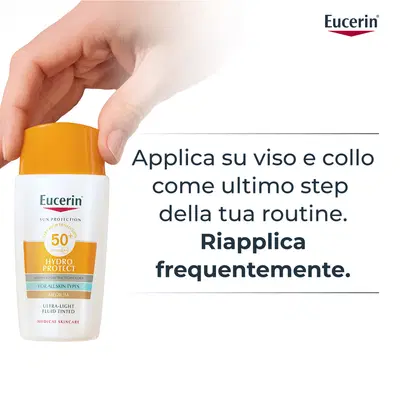 EUCERIN SUN FLUIDO ULTRA LEGGERO TINTED SPF50+ 50 ML EUCERIN SUN FLUIDO ULTRA LEGGERO TINTED SPF50+ 50 ML
