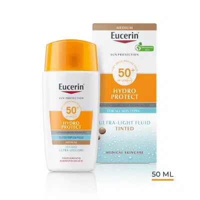 EUCERIN SUN FLUIDO ULTRA LEGGERO TINTED SPF50+ 50 ML EUCERIN SUN FLUIDO ULTRA LEGGERO TINTED SPF50+ 50 ML