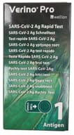 TEST ANTIGENICO RAPIDO COVID-19 VERINO PRO AUTODIAGNOSTICO RILEVAZIONE QUALITATIVA ANTIGENI SARS-COV-2 IN TAMPONI NASALI MEDIANTE IMMUNOCROMATOGRAFIA 1 PEZZO