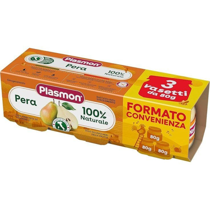 PLASMON OMOGENEIZZATO PERA 3 PEZZI DA 80 G
