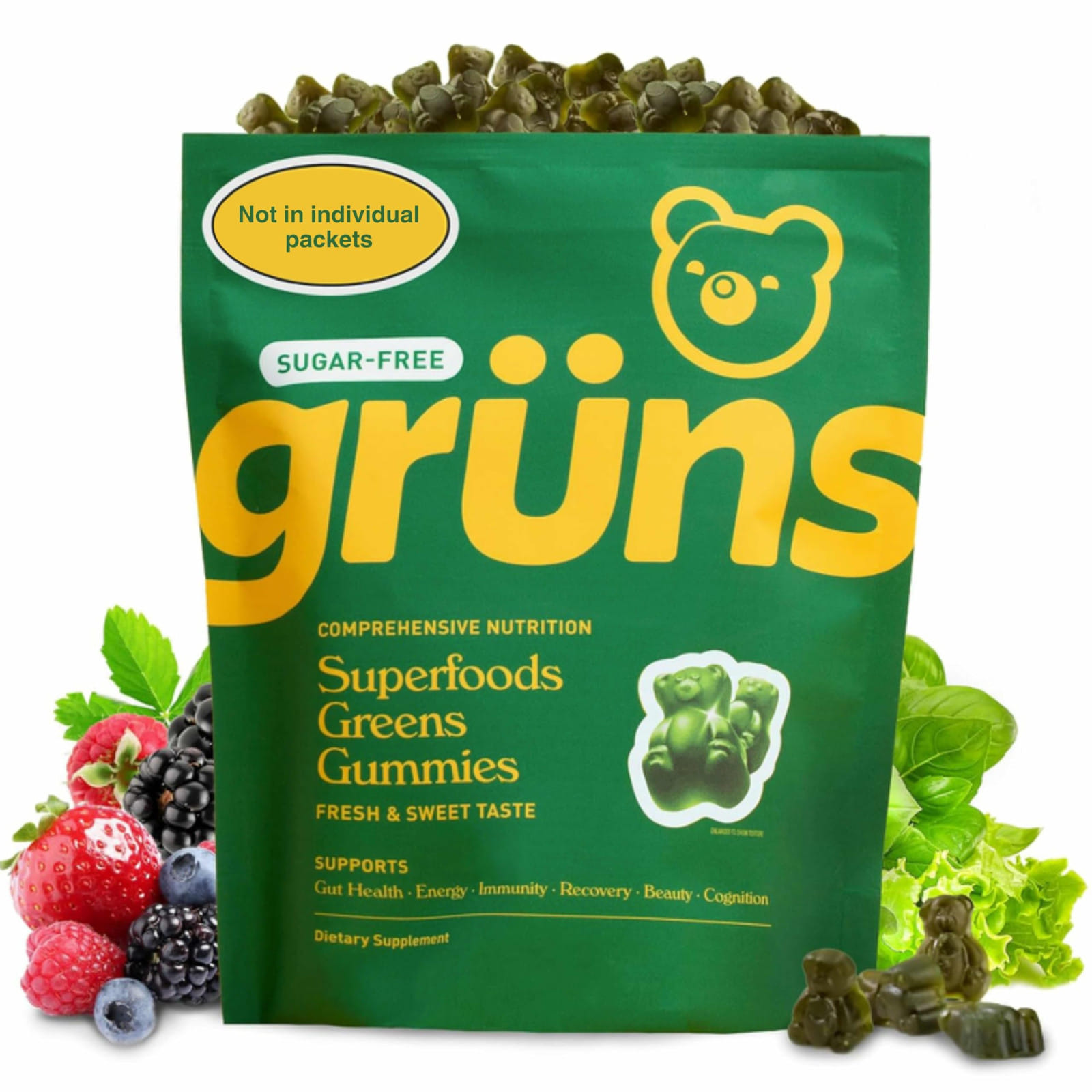 Caramelle Sugar Free Green Action 28 G