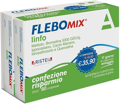 Flebomix Linfo Bipack 30 + 30 Compresse