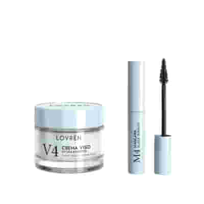 LOVREN MINI-SIZE BOX BLUE  M4 MASCARA MINI + V4 CREMA VISO MINI