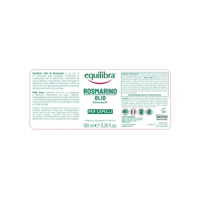 EQUILIBRA OLIO ROSMARINO CAPELLI 100 ML EQUILIBRA OLIO ROSMARINO CAPELLI 100 ML