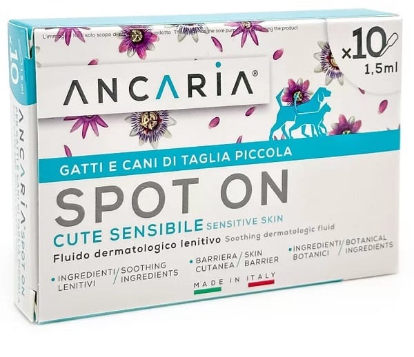 Ancaria Spot On Gatti E Cani Taglia Piccola 10 Pipette X 1,5 Ml