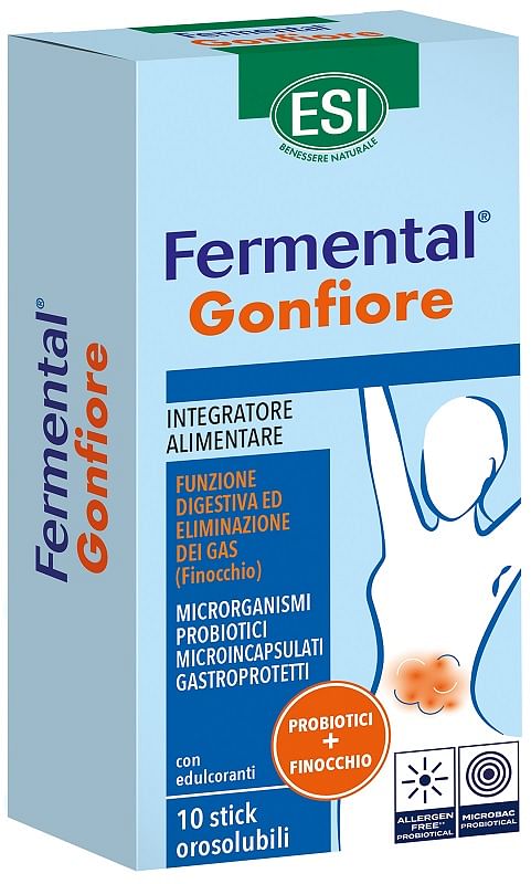 Esi Fermental Gonfiore 10 Stick Orosolubili