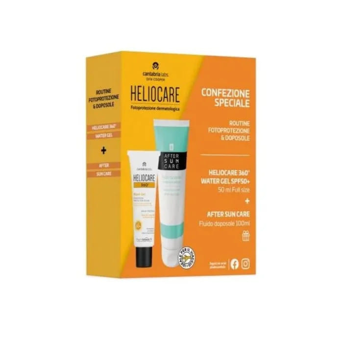 HELIOCARE 360 WATER GEL 50 ML + AFTER SUN 100 ML TRAVEL SIZE
