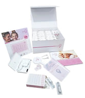 LOVLYLOBY STARTER KIT FORATURA LOBO CON ORECCHINO MARGHERITA SMALTATA BIANCA E ZIRCONE ROSA