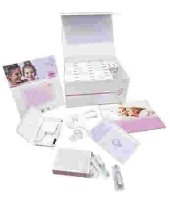 LOVLYLOBY STARTER KIT FORATURA LOBO CON ORECCHINO MARGHERITA SMALTATA BIANCA E ZIRCONE ROSA