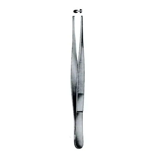 PINZA CHIRURGICA RETTA 1X2 DENTI IN ACCIAIO 16 CM