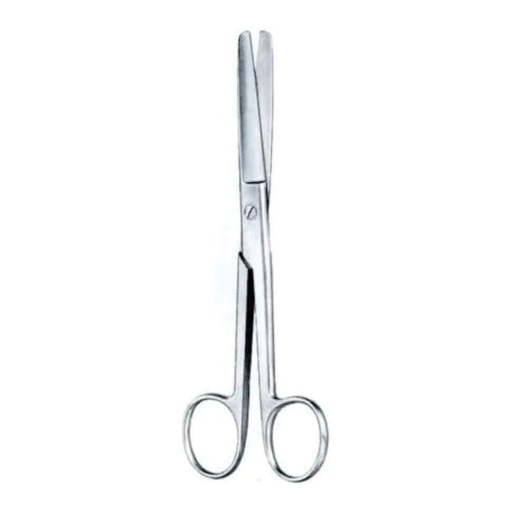 FORBICE RETTA PUNTE SMUSSE IN ACCIAIO PER CHIRURGIA 11,5CM MONOUSO