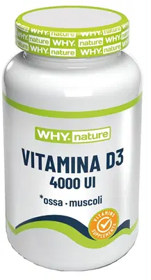 WHYNATURE VITAMINA D3 4000 UI 150 COMPRESSE DIVISIBILI WHYNATURE VITAMINA D3 4000 UI 150 COMPRESSE DIVISIBILI