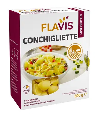 FLAVIS CONCHIGLIETTE APROTEICHE 500 G FLAVIS CONCHIGLIETTE APROTEICHE 500 G