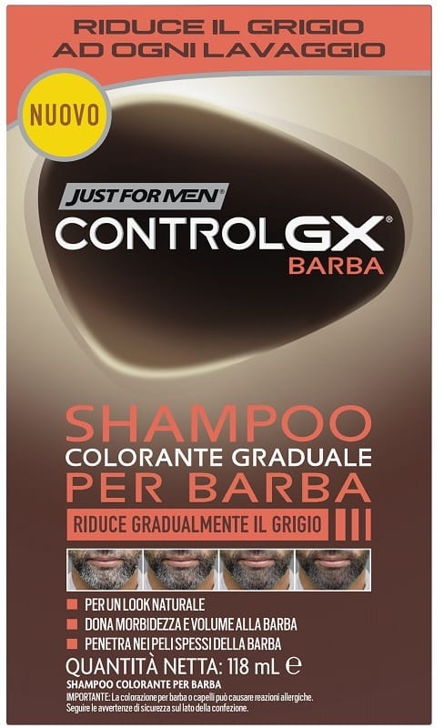 Just For Men Control Gx Barba Shampoo Colorante Graduale 118 Ml