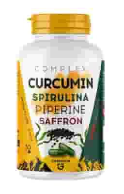 COMPLEX CURCUMIN SPIRULINA PIPERINE SAFFRON 30 CAPSULE