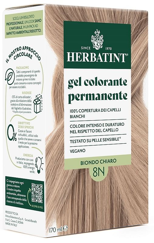 Herbatint 8 N Biondo Chiaro 170 Ml