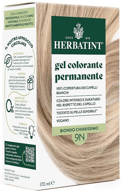 Herbatint 9 N Biondo Chiarissimo 170 Ml