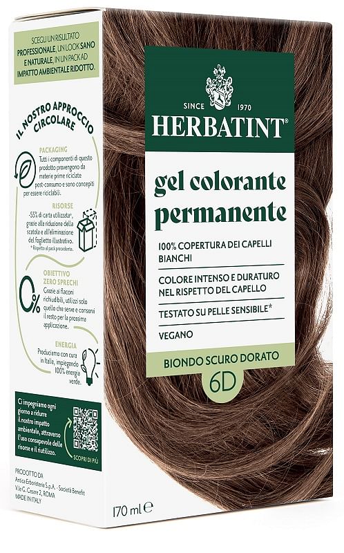 Herbatint 6 D Biondo Scuro Dorato 170 Ml