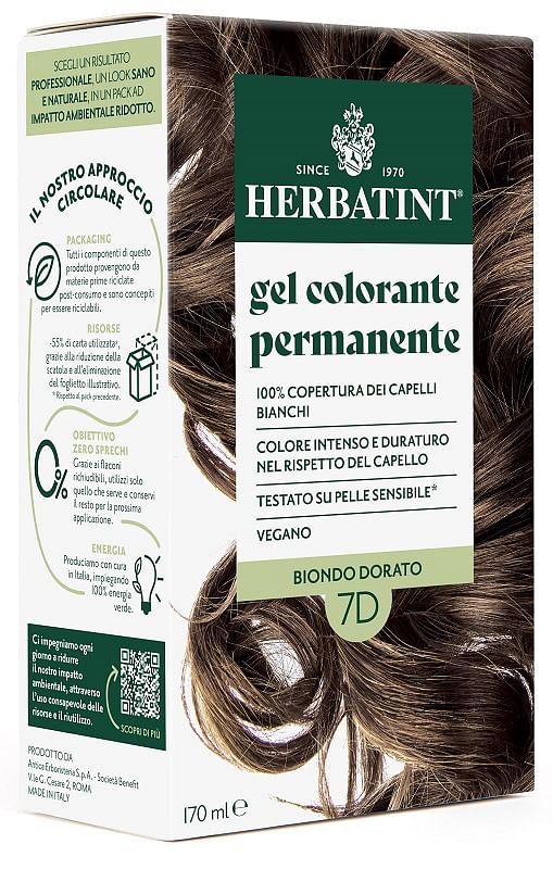 Herbatint 7 D Biondo Dorato 170 Ml