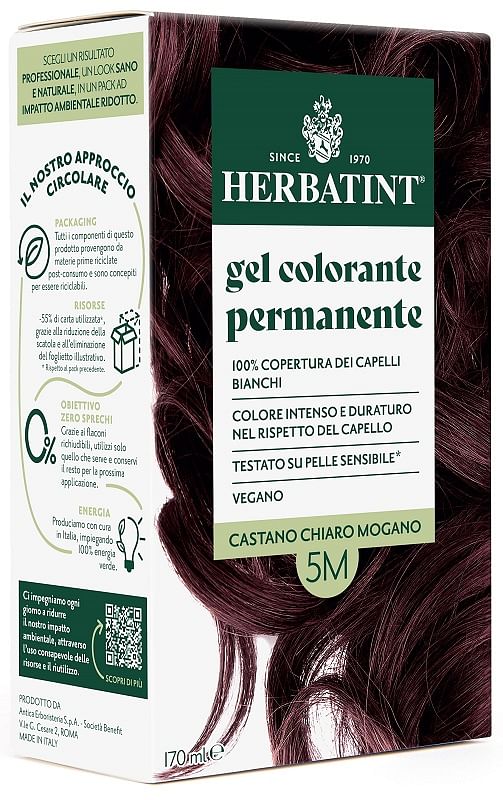 Herbatint 5 M Castano Chiaro Mogano 170 Ml