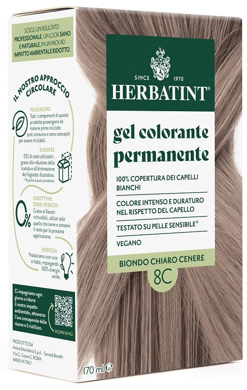 HERBATINT 8C BIONDO CHIARO CENERE 170 ML