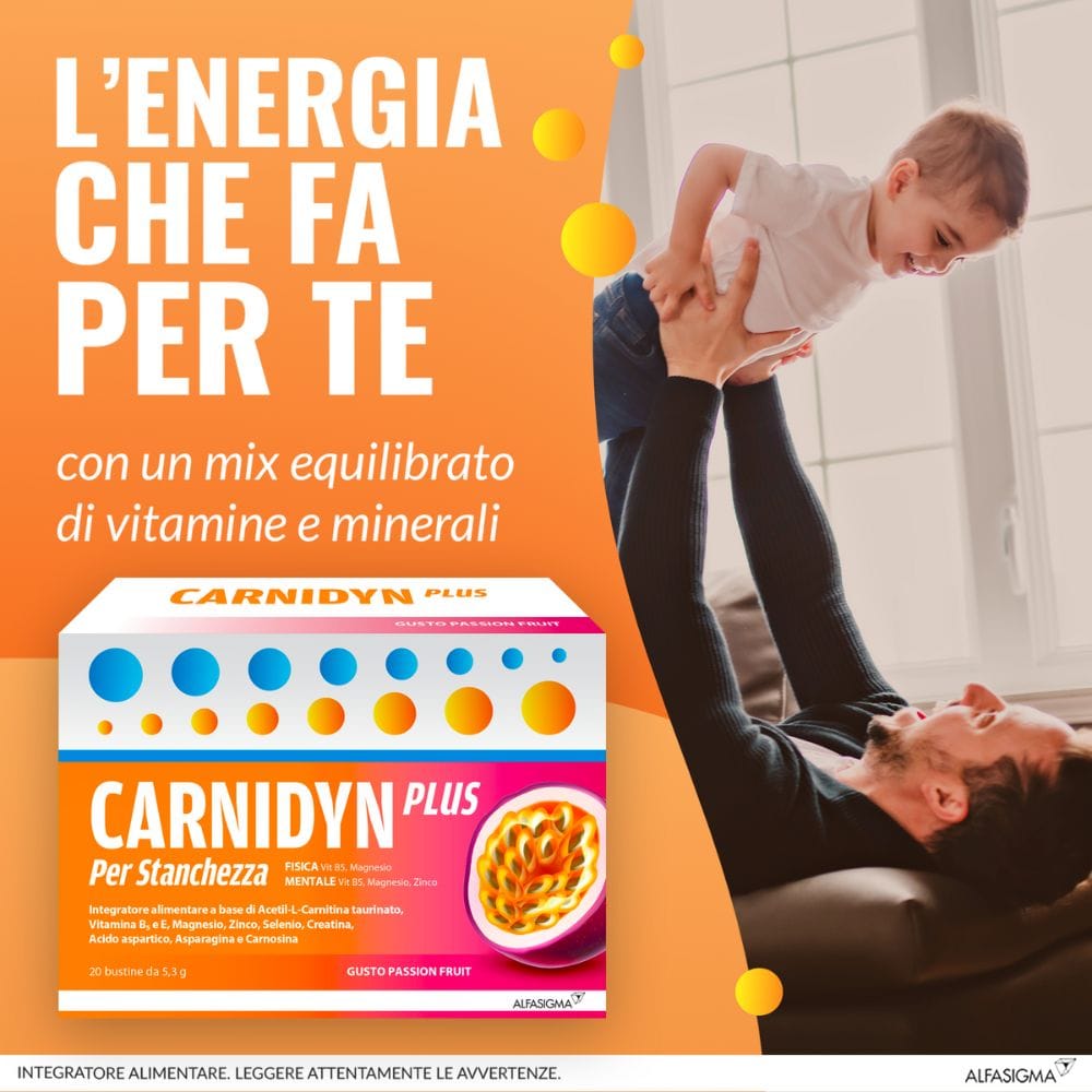 CARNIDYN PLUS 20 BUSTINE DA 5,3 G GUSTO PASSION FRUIT