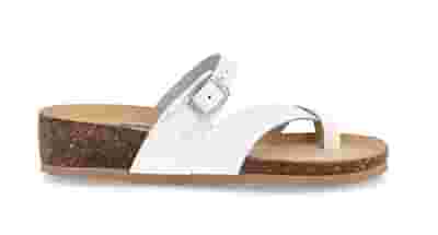 BIONATURA 12 A 456 IMBOTTITO IN PELLE SCAMOSCIATA BYCAST BIANCO SANDALO DONNA 39