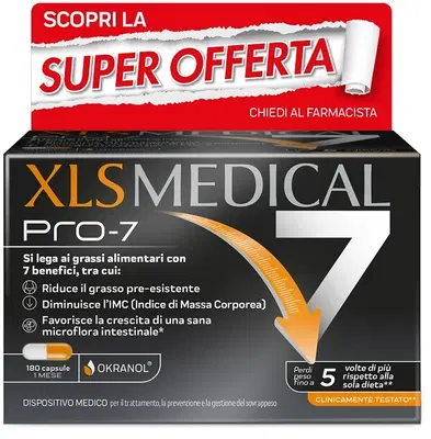 XLS MEDICAL PRO-7 180 CAPSULE TAGLIO PREZZO XLS MEDICAL PRO-7 180 CAPSULE TAGLIO PREZZO