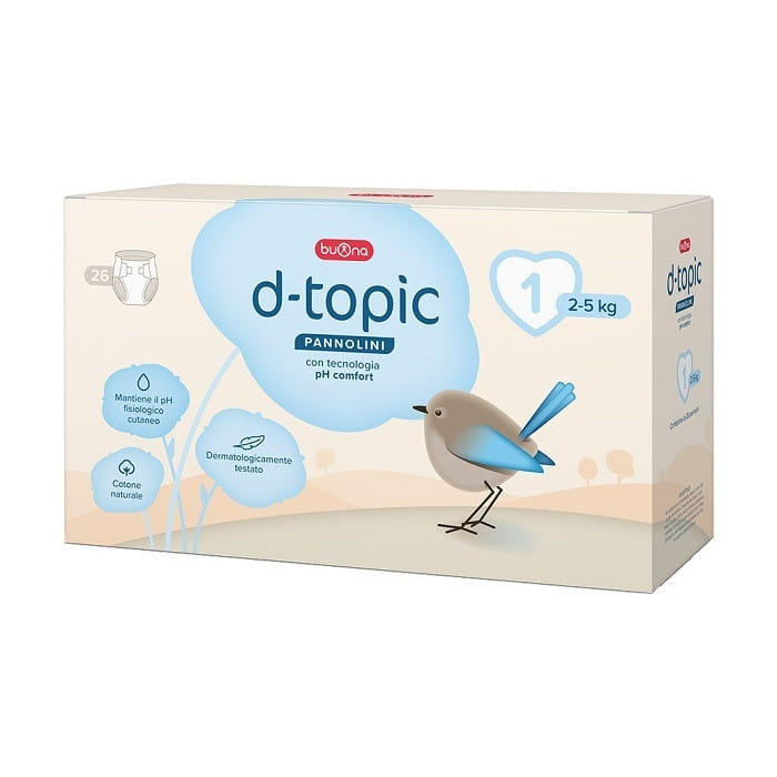 D-TOPIC PANNOLINI TAGLIA 1 26 PEZZI