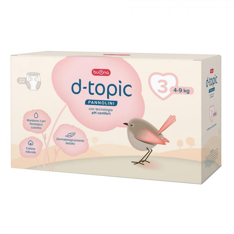D Topic Pannolini Taglia 3 22 Pezzi
