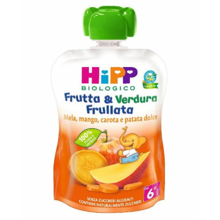 HIPP BIO FRUTTA & VERDURA FRULLATA MELA MANGO BANANA E CAROTA 90 G