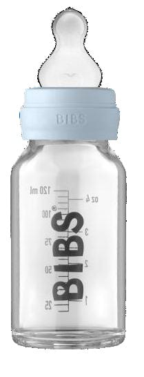 BIBS BIBERON PLASTIC SILICONE 150ML BABY BLU FLUSSO LENTO