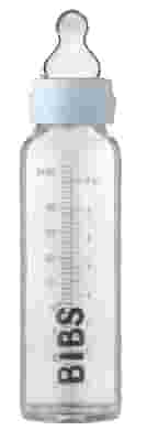 BIBS BIBERON PLASTIC SILICONE 270ML BABY BLU FLUSSO MEDIO