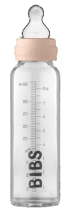 Bibs Biberon Plastic Silicone 270 Ml Rosa Cipria Flusso Medio