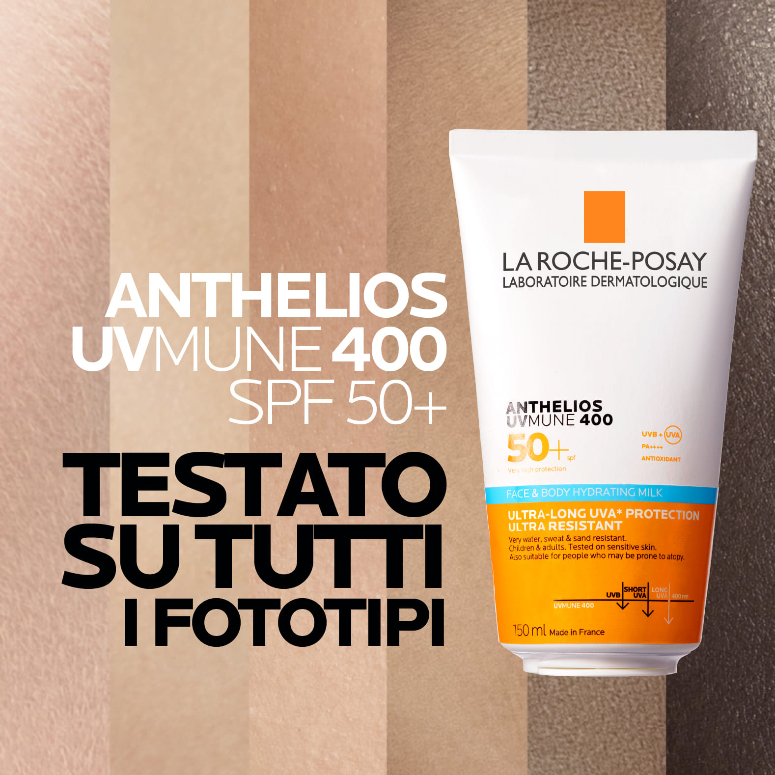 ANTHELIOS LATTE UVMUNE VISO CORPO 150 ML