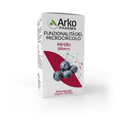 ARKOCAPSULE FUNZIONALITA' MICROCIRCOLO MIRTILLO 130 CAPSULE ARKOCAPSULE FUNZIONALITA' MICROCIRCOLO MIRTILLO 130 CAPSULE
