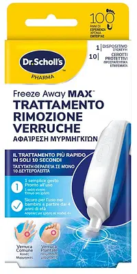 TRATTAMENTO RIMOZIONE VERRUCHE SCHOLL FREEZE AWAY MAX TRATTAMENTO RIMOZIONE VERRUCHE SCHOLL FREEZE AWAY MAX