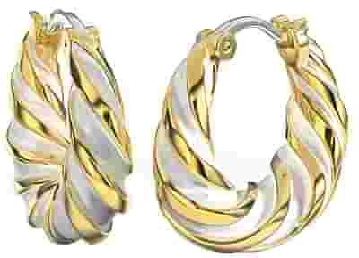 BJT364 ORECCHINO ALARA WHITE GOLD PLATED