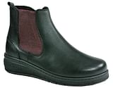 CALZATURA ORTOPEDICA DI SERIE PREDISPOSTA PER PLANTARE M3096 TRONCHETTO DONNA NERO/VINACCIA FORMA CALZATA L TAGLIA 37