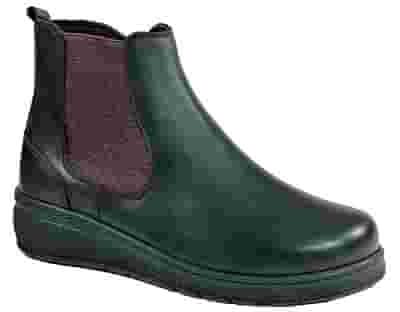 CALZATURA ORTOPEDICA DI SERIE PREDISPOSTA PER PLANTARE M3096 TRONCHETTO DONNA NERO/VINACCIA FORMA CALZATA L TAGLIA 37