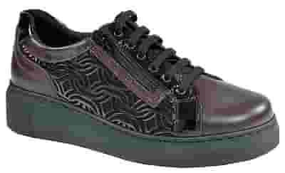CALZATURA ORTOPEDICA DI SERIE PREDISPOSTA PER PLANTARE M3109 SCARPA DONNA BORDEAUX FORMA CALZATA L TAGLIA 37