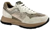 CALZATURA ORTOPEDICA DI SERIE PREDISPOSTA PER PLANTARE C4108 SCARPA DONNA PANNA/TORTORA MIX FORMA CALZATA L TAGLIA 39