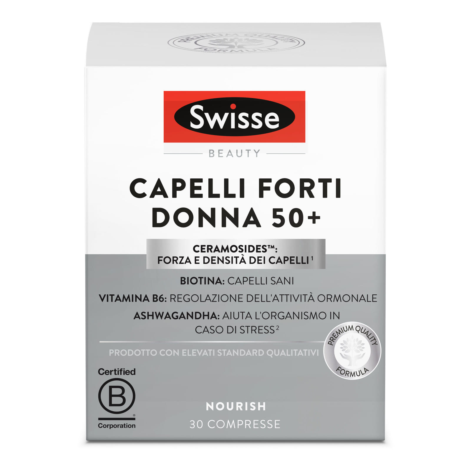 SWISSE CAPELLI FORTI DONNA 50+ 30 COMPRESSE