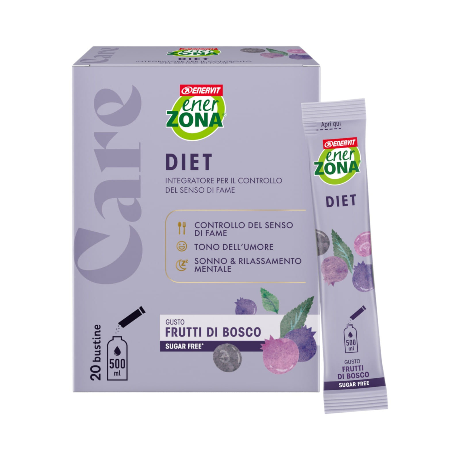ENERZONA CARE DIET FRUTTI DI BOSCO 20 BUSTINE
