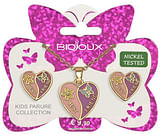 BJS002 PARURE ORECCHINI+COLLANINA BEST FRIEND GOLD PLATED