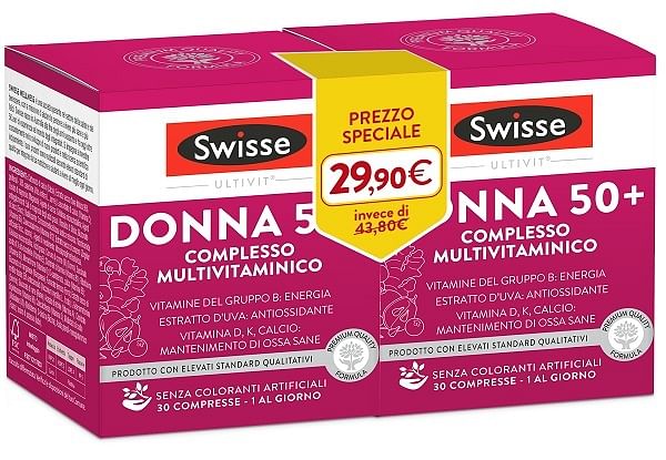 Swisse Multivitaminico Donna 50+ 30 Compresse Bipack