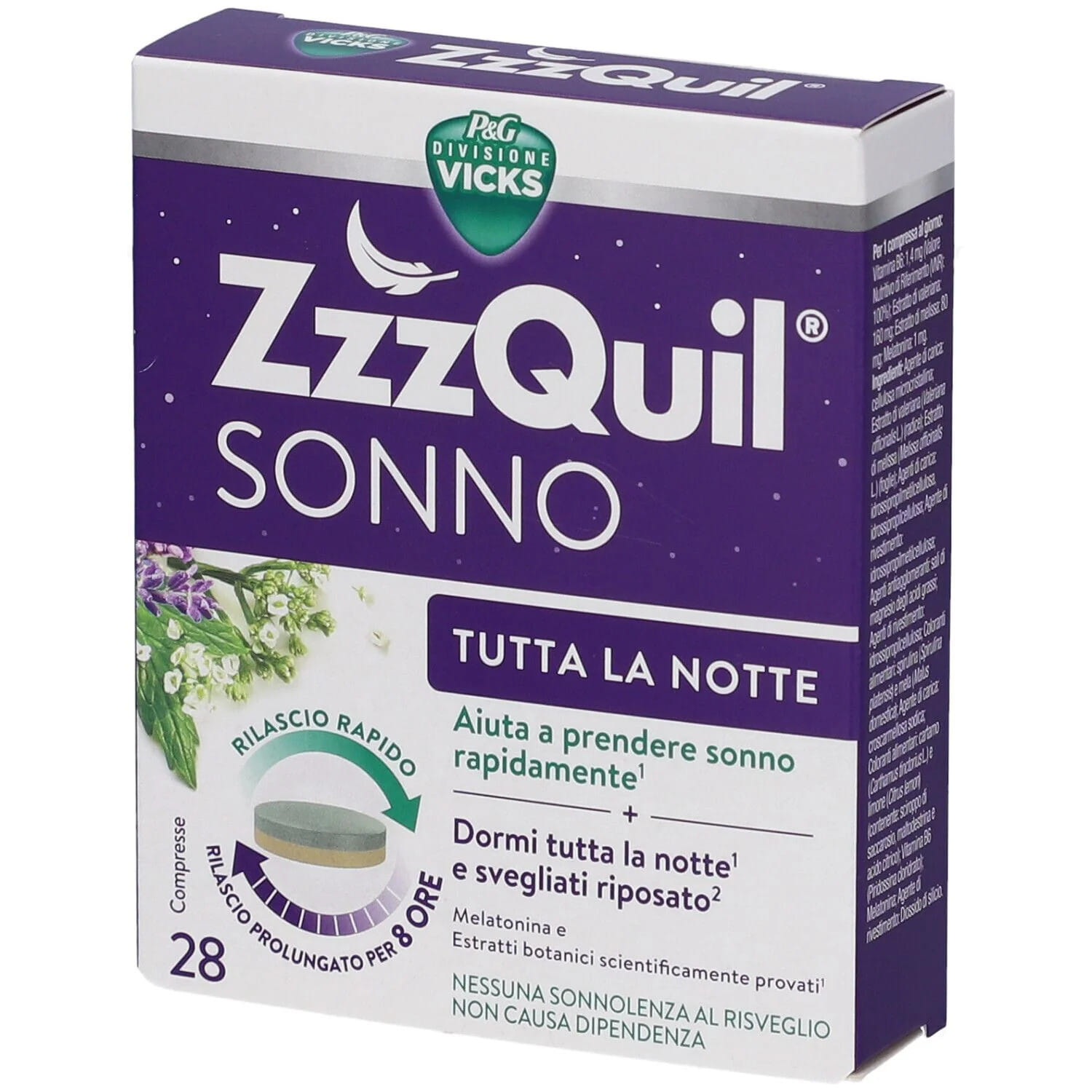 Vicks Zzzquil Sonno Tutta La Notte 28 Compresse