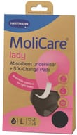 MUTANDE INCONTINENZA RILAVABILI MOLICARE LADY ABSORBENT UNDERWEAR L + 5 X CHANGE PADS INSERTO PER ASSORBENTE MONOUSO